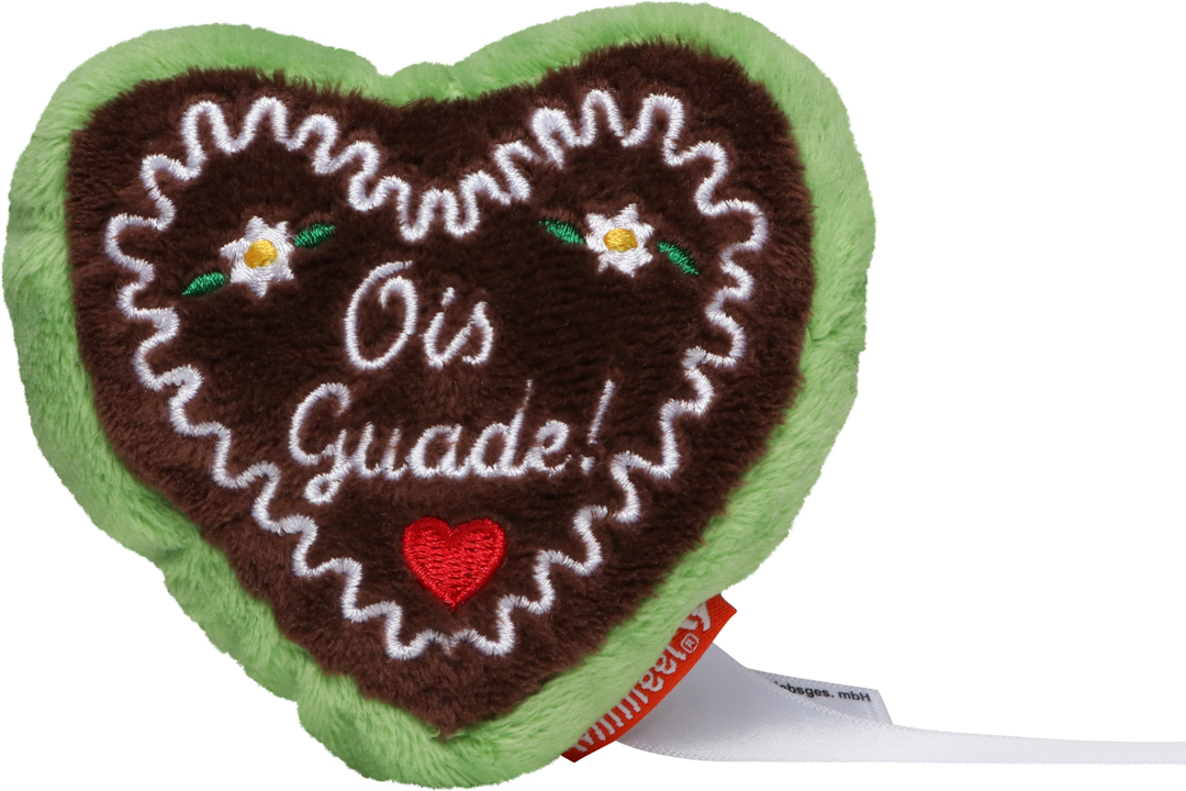 Schmoozies? Gingerbread heart green