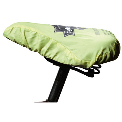 Bicycle saddle rain cover with 1c print