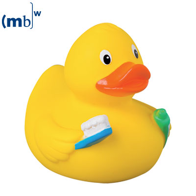 Toothbrush squeaking duck