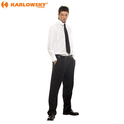 Shirt NICK, white, short sleeves