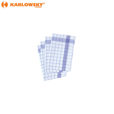 Towel for glassware - - - blue/white