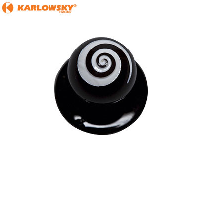 Buttons - spirale - black with spiral