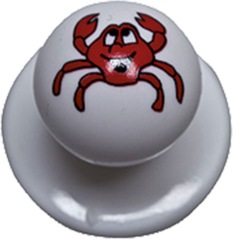 Buttons - crab - white with crab