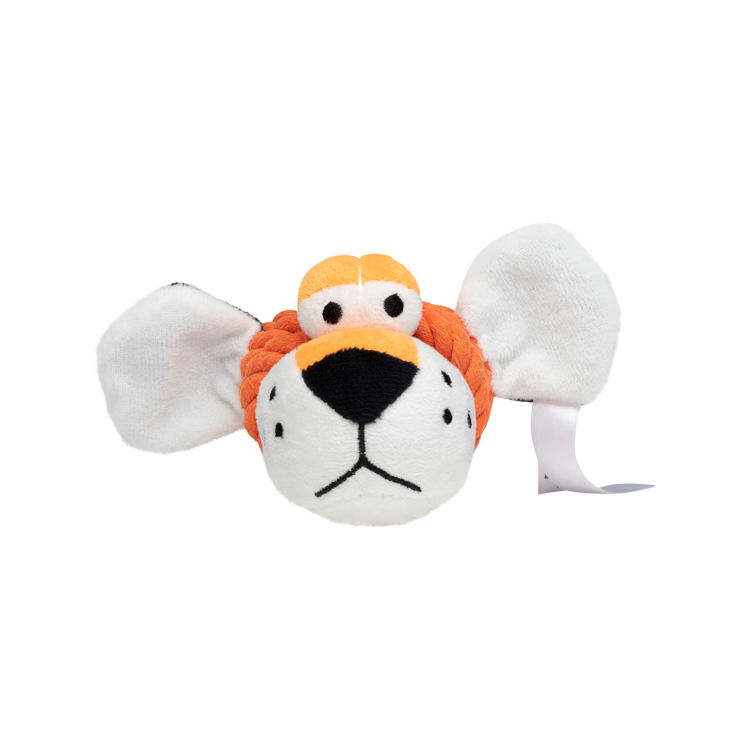 Dog toy knotted animal tiger