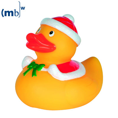 Xmas squeaking duck 8cm