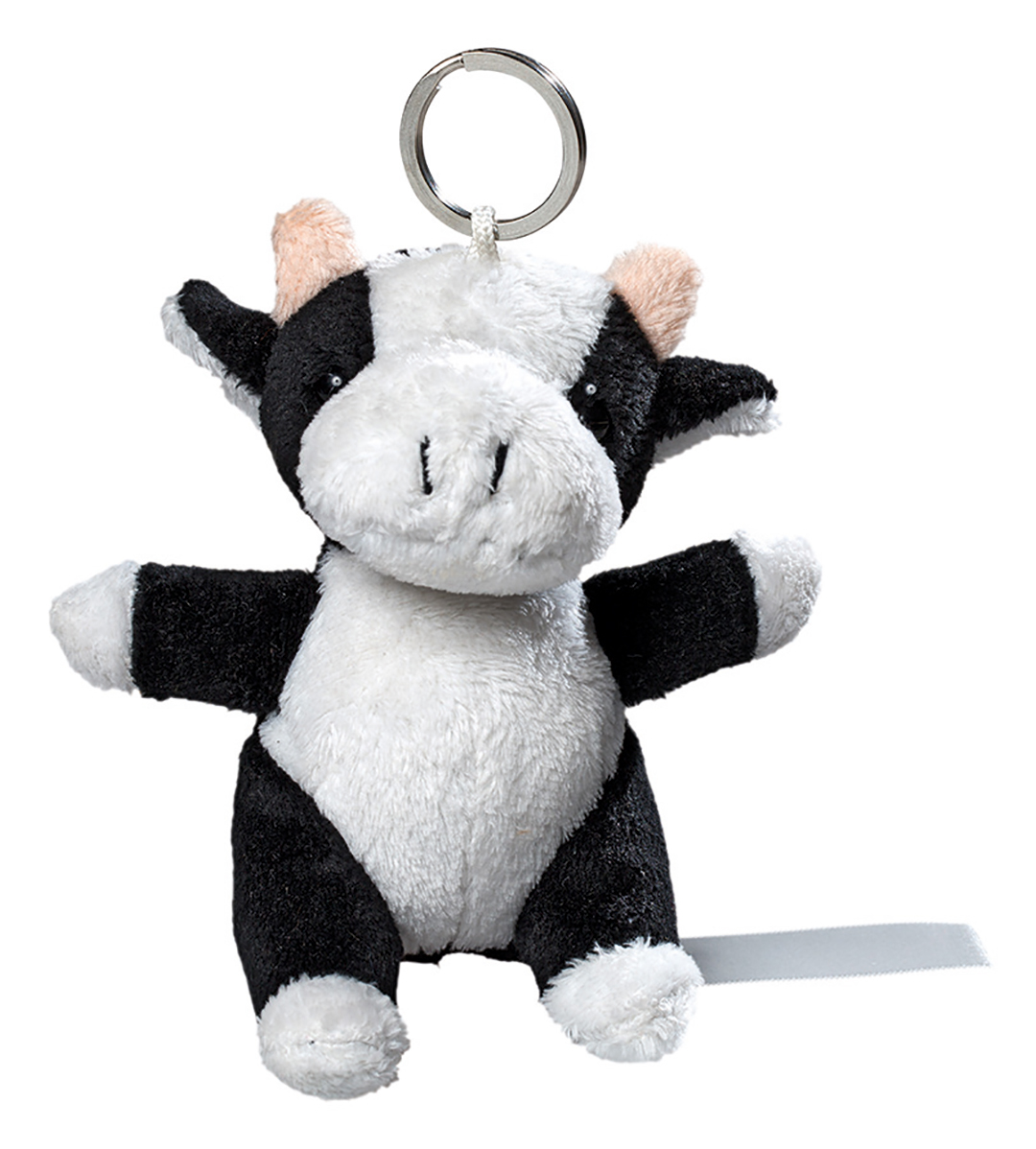 plush keychain cow