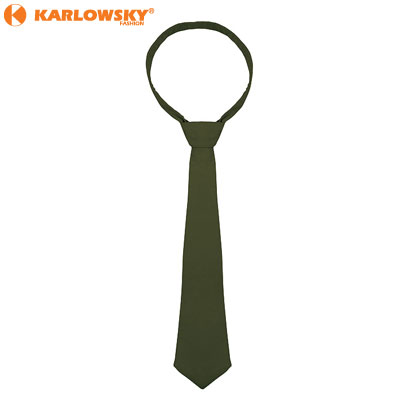 Neck tie - - - olive green
