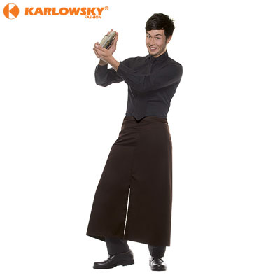Bistro apron - Monza - dark brown