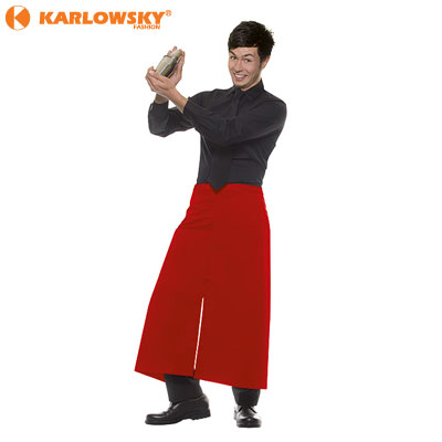 Bistro apron - Monza - red