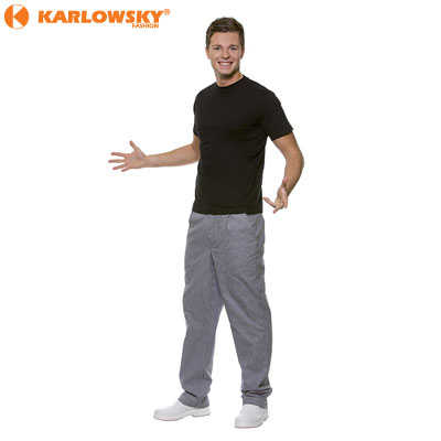 Chef trousers - Mailand - black/white, Pepita