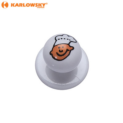 Buttons - Chef - white with chef