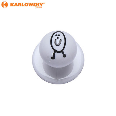 Buttons - egg - white
