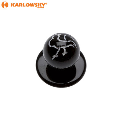 Buttons - Chicken - black with chicken