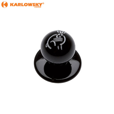 Buttons - Rabbit - black with rabbit