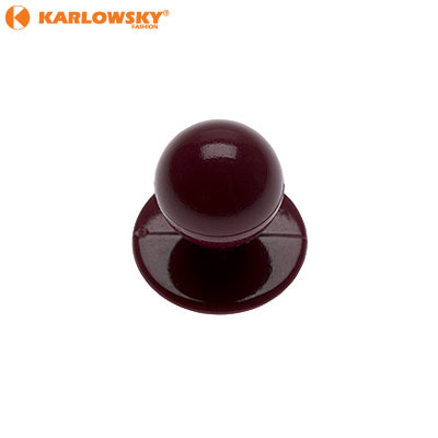 Buttons - one colour - bordeaux