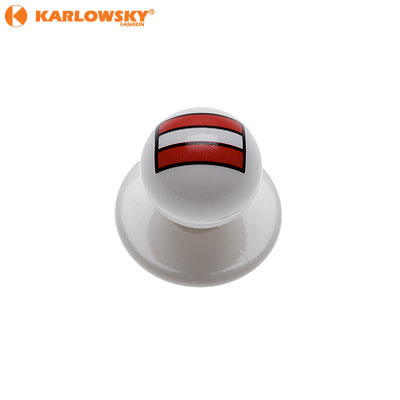 Buttons - Austria - white with Austrian flag