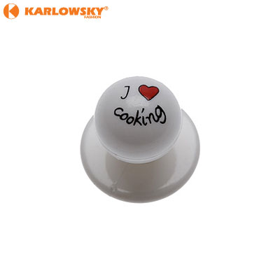 Buttons - I love cooking - white I love cooking