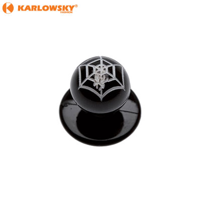 Buttons - Spiders web - black with spiders web