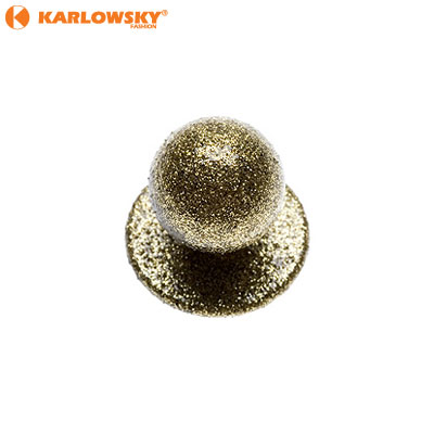 Buttons - glitter - gold glitter