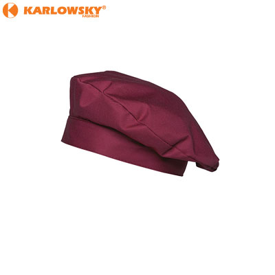 Beret chefs hat - Luka - bordeaux