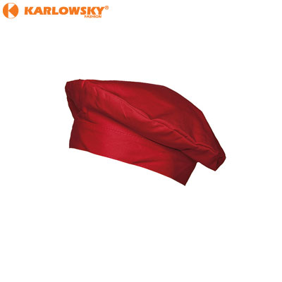 Beret chefs hat - Luka - red