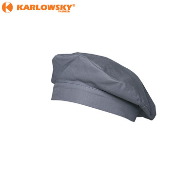 Beret chefs hat - Luka - grey