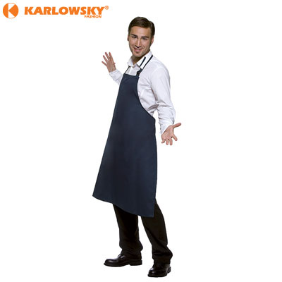 Bib apron - Malaga - navy blue