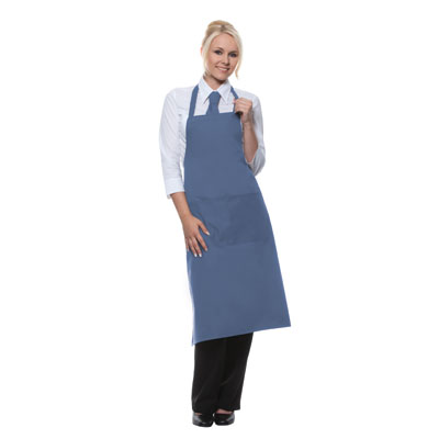 Bib-Apron Denmark, grey blue, 75x60cm