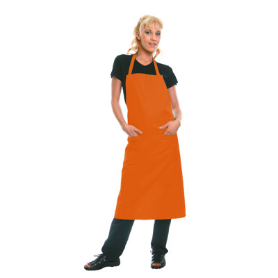 Bib-Apron Denmark, orange, 75x60cm