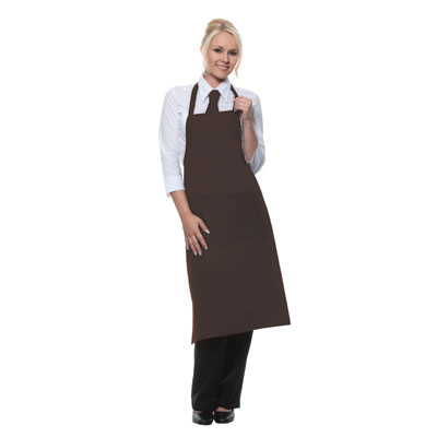 Bib-Apron Denmark, dark brown, 75x60cm