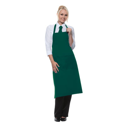 Bib-Apron Denmark, dark green, 75x60cm