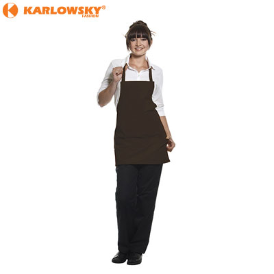 Bib apron - Athen - dark brown